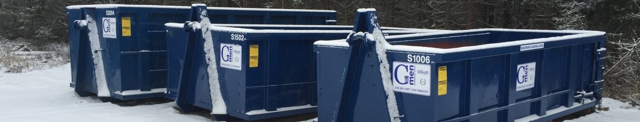 Containers in Blue Color Placed on Snow Covered Plains