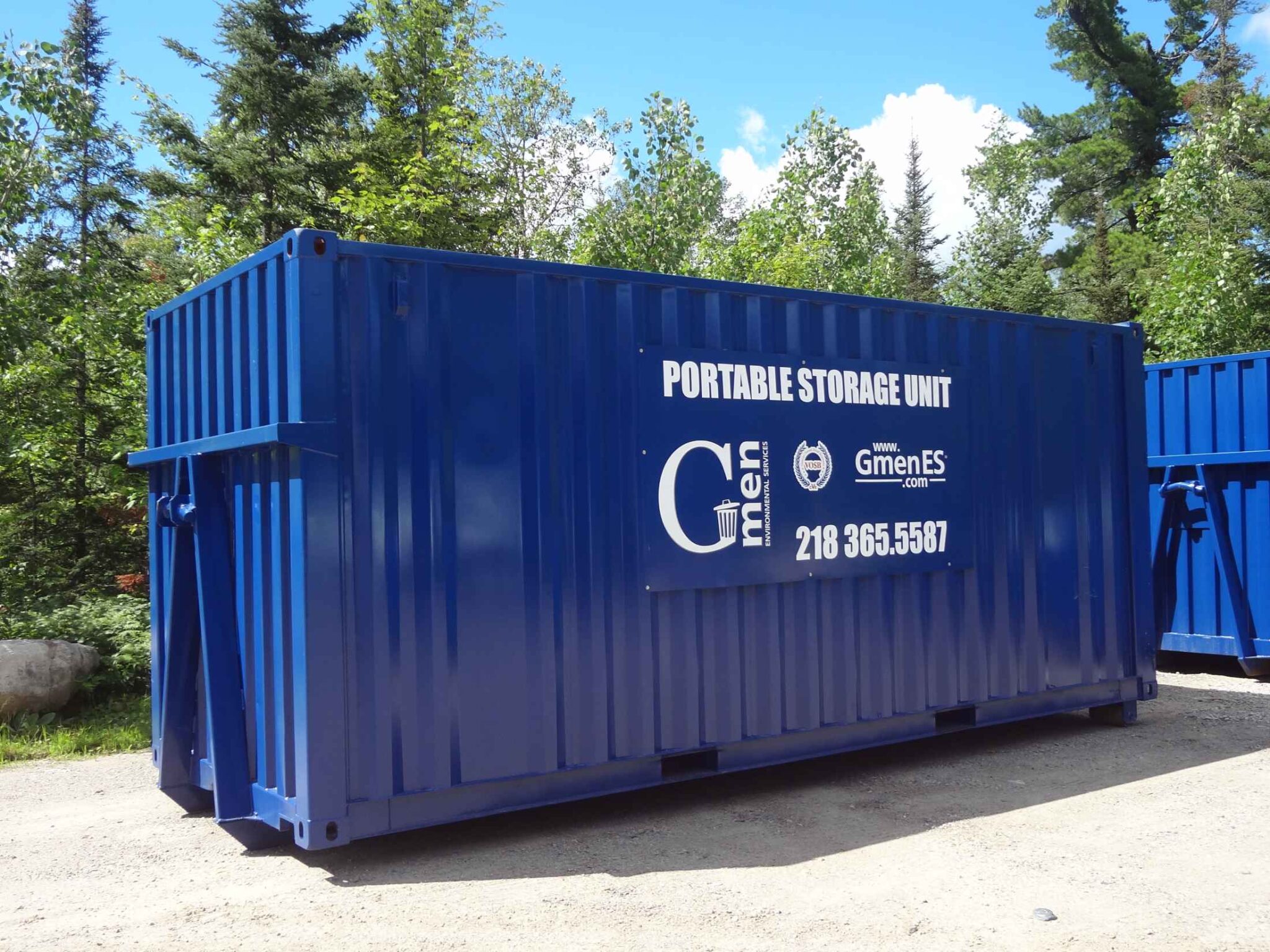 Commercial Portable Storage Units GMen Environmental Services Northeastern Minnesota Waste